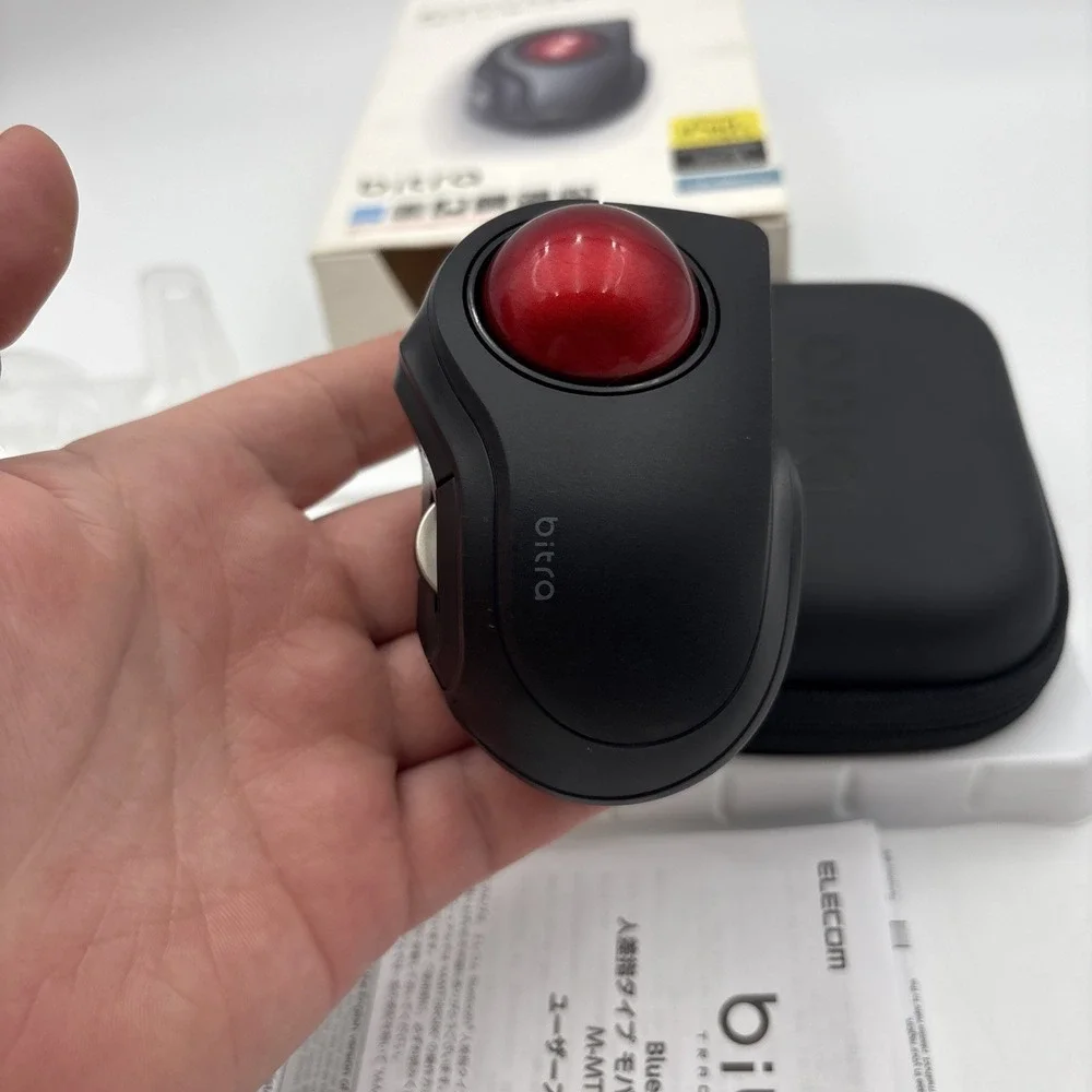 ELECOM bitra Trackball Mouse Quiet Index Finger Bluetooth Wireless Size 5